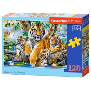 PUZZLE 120EL. TIGERS BY STREAM