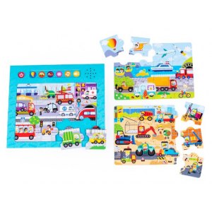 PUZZLE DŹWIĘKI WOKÓŁ POJAZDY
