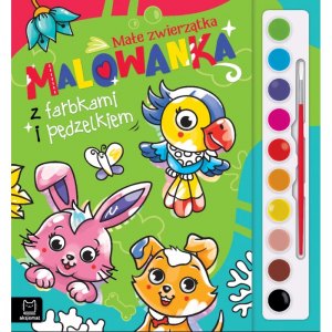 KOLOROWANKA Z FARBKAMI ZWIERZ